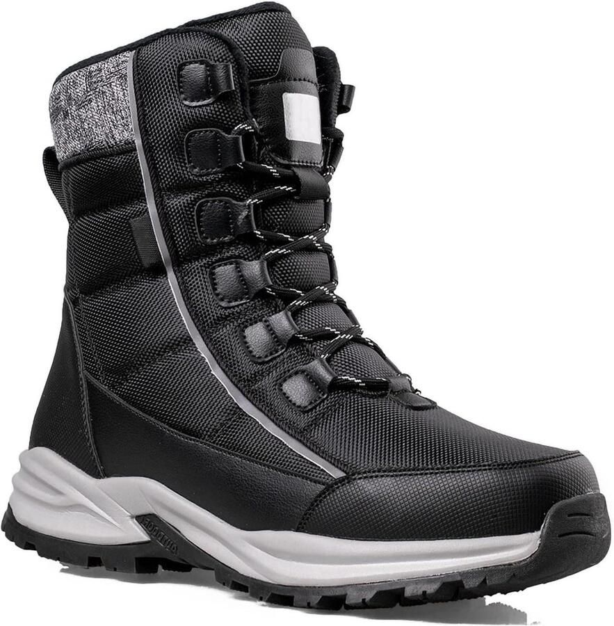 Winter Snow Boots Warme Wandelschoenen Buitenactiviteiten Waterdicht Unisex Zwart
