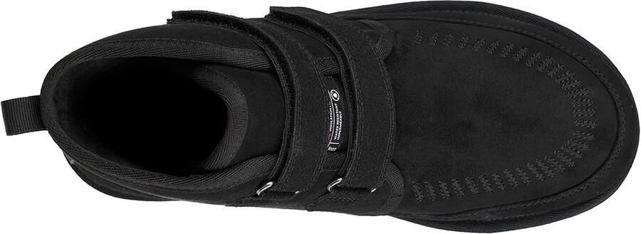 Winter Snow Boots Wide Waterproof Warm Fur Lined Slip on Ankle Booties Orthopedic Boots Cold Weather Walking Shoes with Hook and Loop