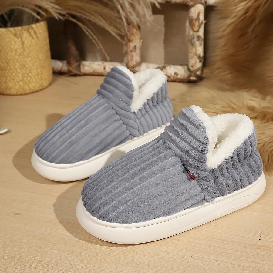 Winter verwarming lamp plush pantoffels nen en universele modellen anti-slip plush pantoffels geschikt voor binnen en buiten grijs 38-39 yards
