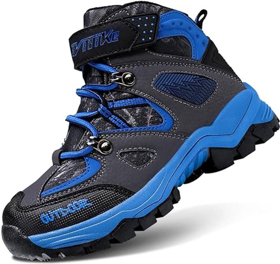 Jongens Winterlaarzen Gevoerde Mid Sneeuwlaarzen Trekking Katoenen Wandelschoenen