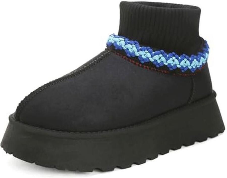 Winterlaarzen Dames Comfortabele Waterdichte Mini-Winterboots met Antislip Plateau