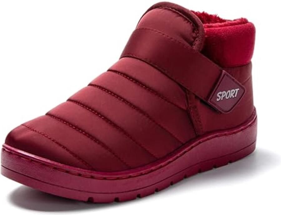 Winterlaarzen Dames Warm Gevoerd Antislip Zool Klittenbandsluiting Ideaal voor Outdoor Activiteiten