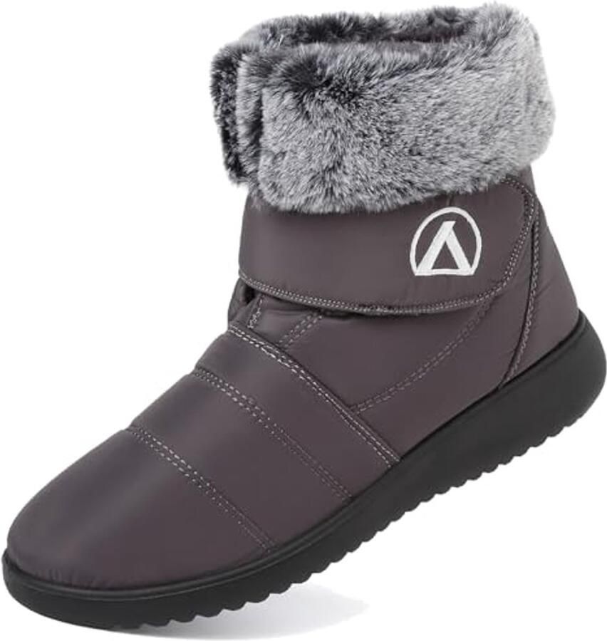 Winterlaarzen Dames Waterdichte Bont Gevoerde Wandellaarzen Antislip en Lichtgewicht Kuitlaarzen