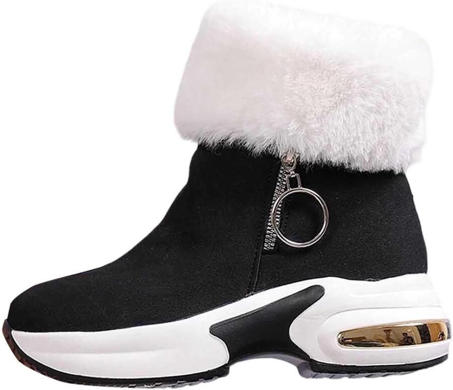 Winterlaarzen Platte schoenen Buitenactiviteiten Plateauzool gevoerd hak