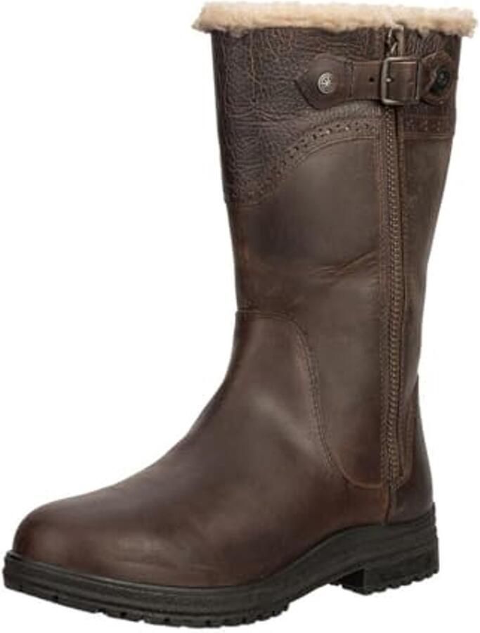 Winterlaarzen voor buiten leren waterafstotend gevoerd robuuste outdoor boots voor wandelen en paardrijden