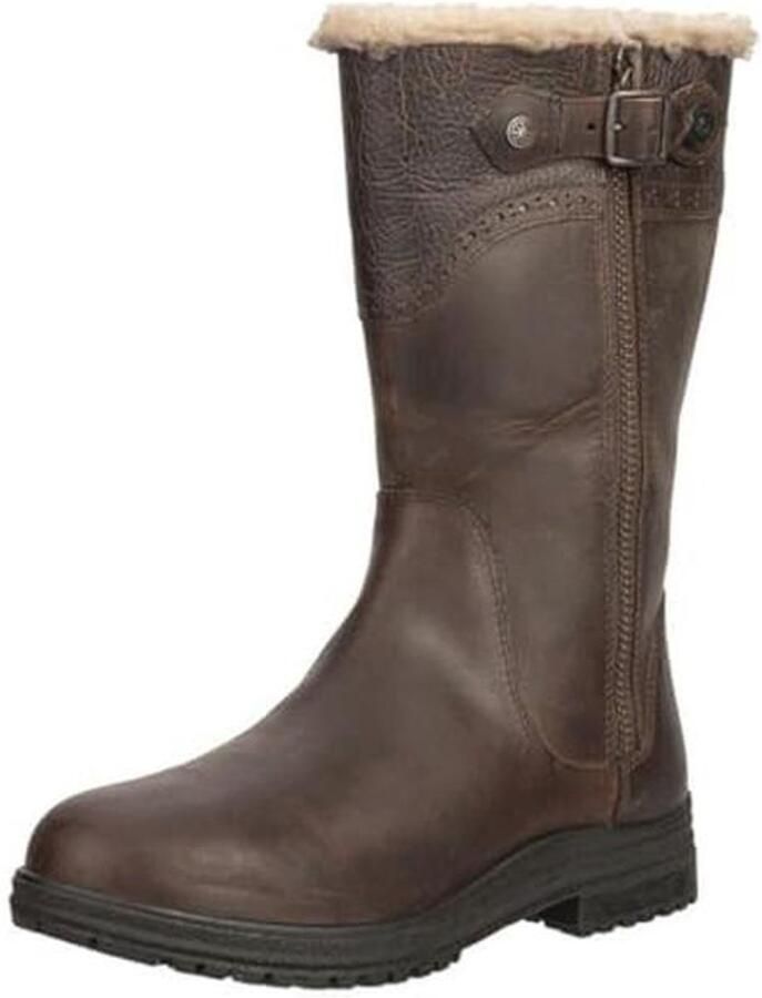 Winterlaarzen voor buiten leren waterafstotend gevoerd robuuste outdoor boots voor wandelen en paardrijden