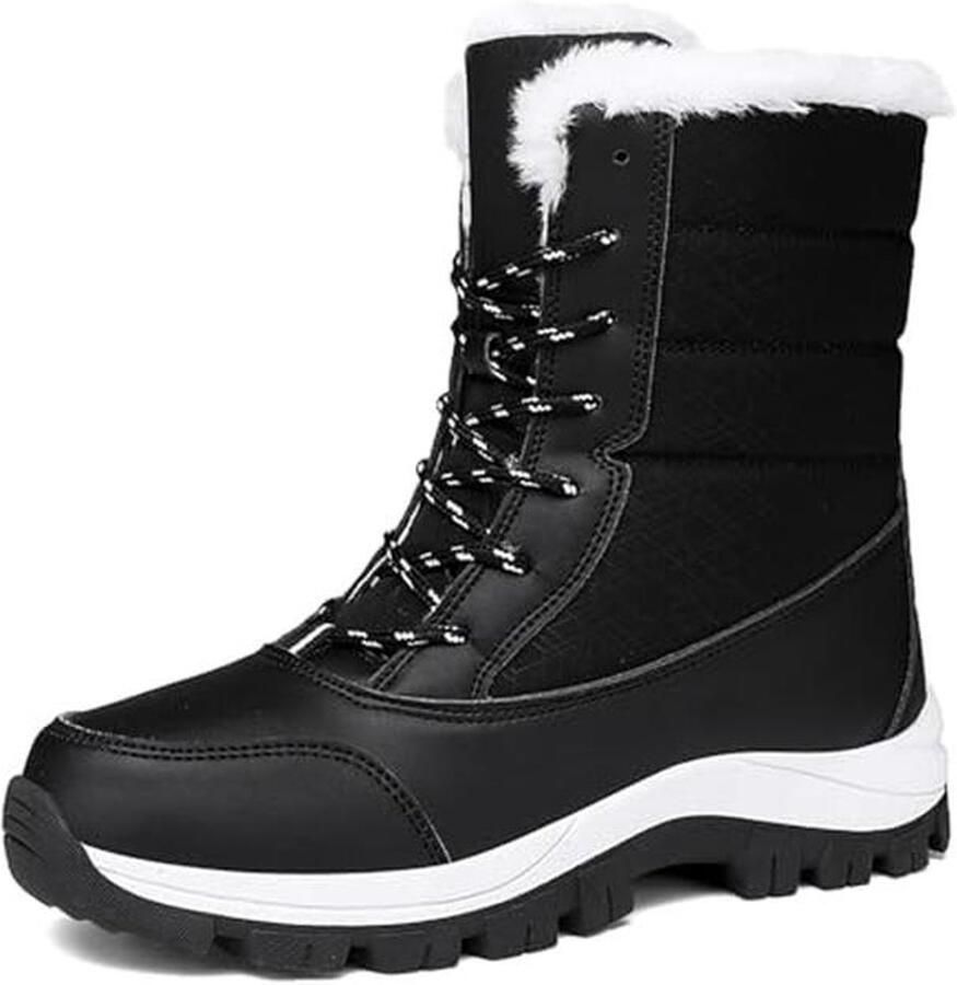 Winterlaarzen voor dames comfortabele waterdichte sneeuwlaarzen met antislip en warme voering