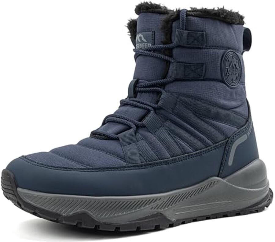 Winterlaarzen voor heren Waterdichte warme en antislip wandelschoenen voor de winter