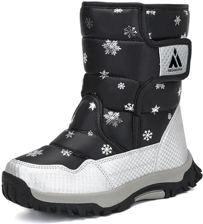 Winterlaarzen voor en Antislip warm gevoerd waterdicht zwart