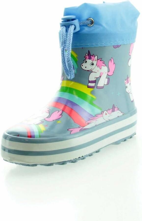 Winterlaarzen voor meisjes met unica-hoorn ontwerp en warme voering