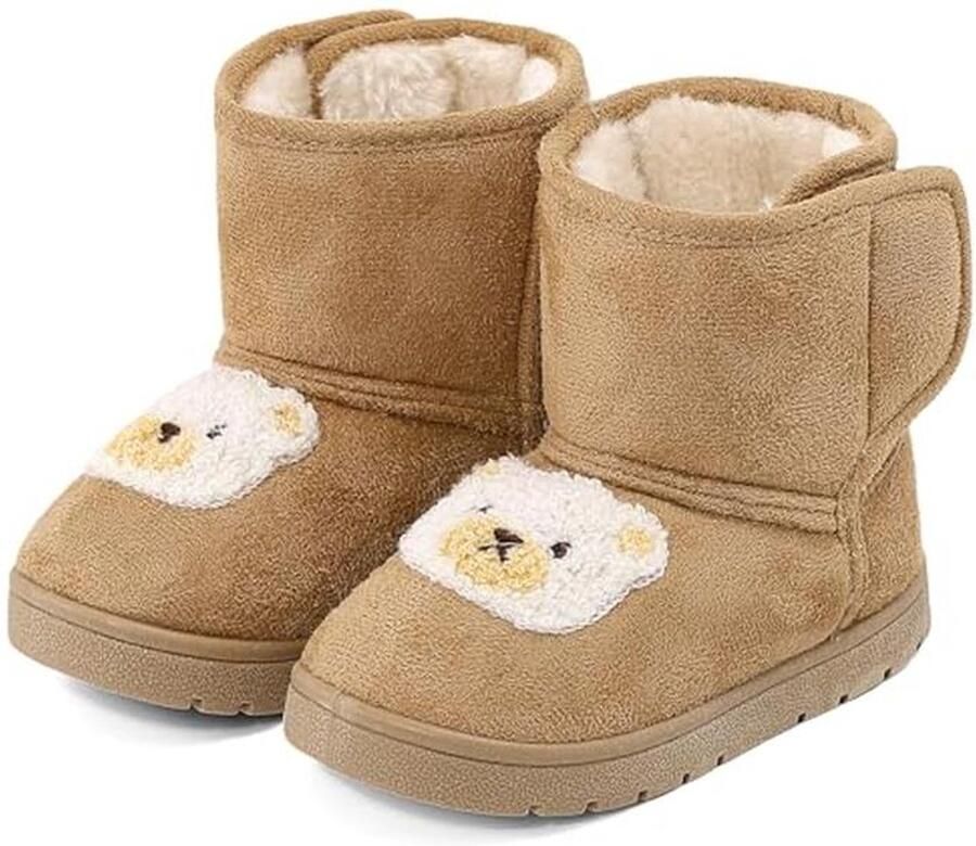 Winterlaarzen voor meisjes Warme sneeuwlaarzen met rubberen antislipzool (21-29 EU)