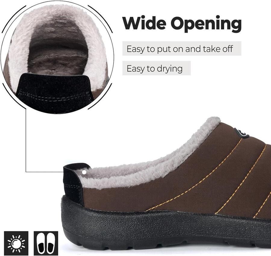Winterpantoffels voor en warme en comfortabele pantoffels 35-47 g