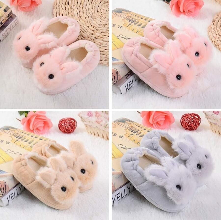 Winterpantoffels voor kinderen en pantoffels pluche katoen warme zachte comfortabele pantoffels pluizige antislip slippers