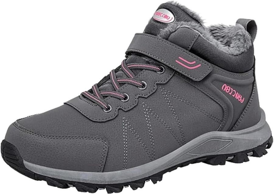 Winterschoenen Grijs 40 EU Waterdichte en Warm Gevoerde Winterlaarzen Voor Dames