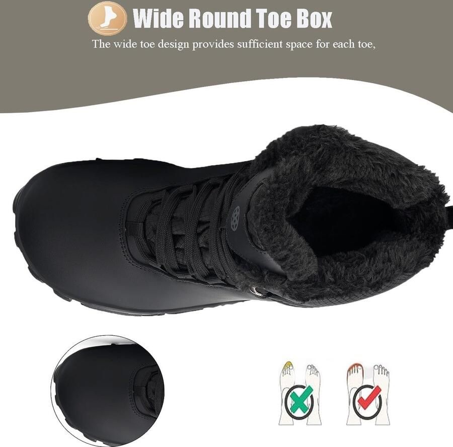 Winterschoenen waterdicht gevoerd perfecte grip op sneeuw ShopVlot