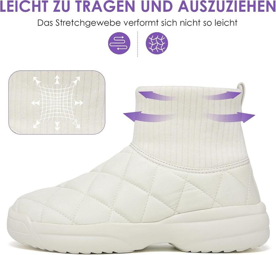 Winterschoenen voor dames gevoerde laarzen warme winterlaarzen waterdichte