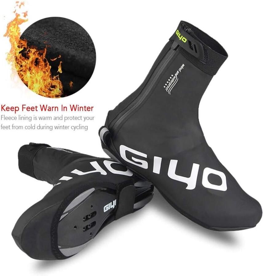 Winterse Fietsschoenen Covers voor MTB en Racefietsen Waterdicht Winddicht en Warm Fleece Bescherming voor