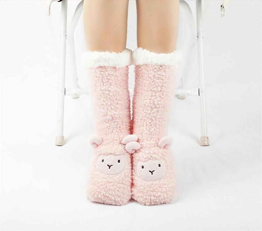 Wintersokken voor stoppersokken met noppen kerstsokken dier warme wintersokken Cosyshoe stoppersokken pantoffels sokken voor en