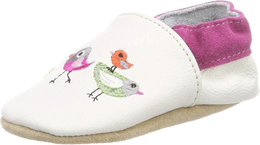 Witte Baby Meisjes Pantoffels en Gymnastiekschoenen Comfortabel voor Binnen en Buitenshuis