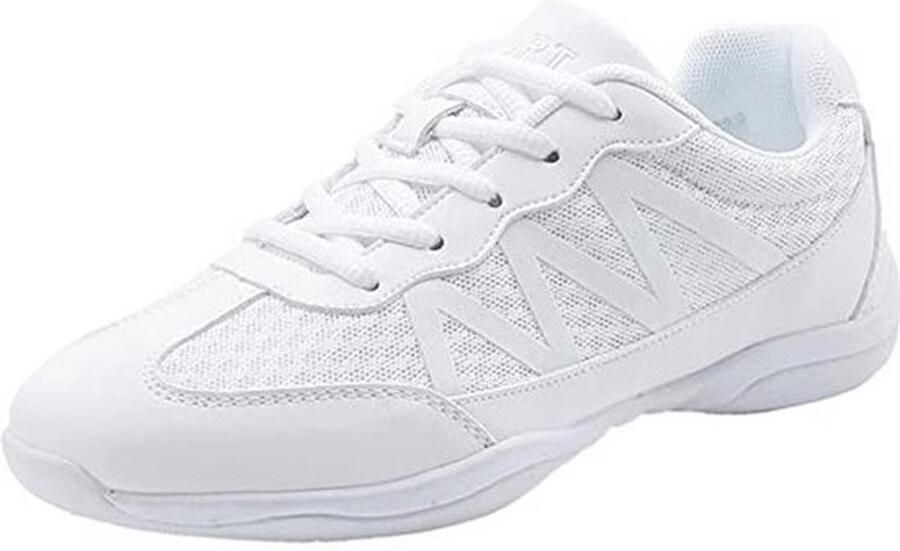 Witte cheerleadingschoenen voor dames en meisjes voor dansen en lopen