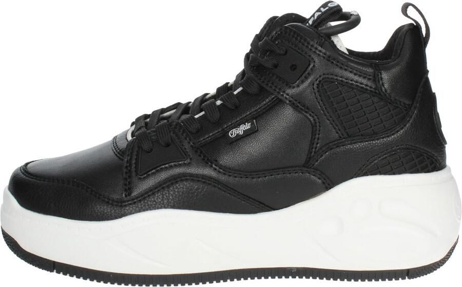 Witte Dames Mid Sneaker met Memory Foam Sportieve Platte Schoenen