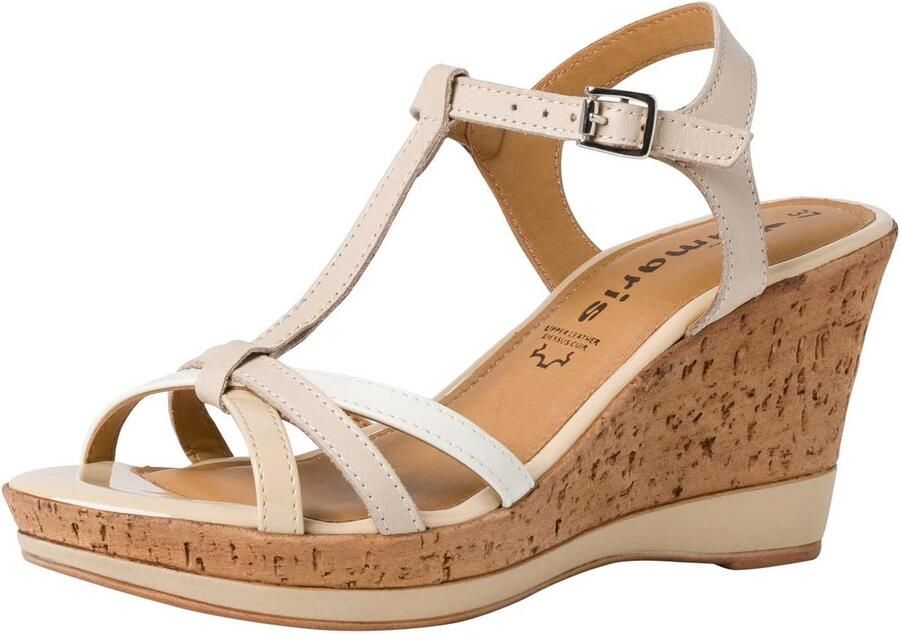 Witte Dames Sandaal met Brede Banden Comfortabele Zomer Schoen