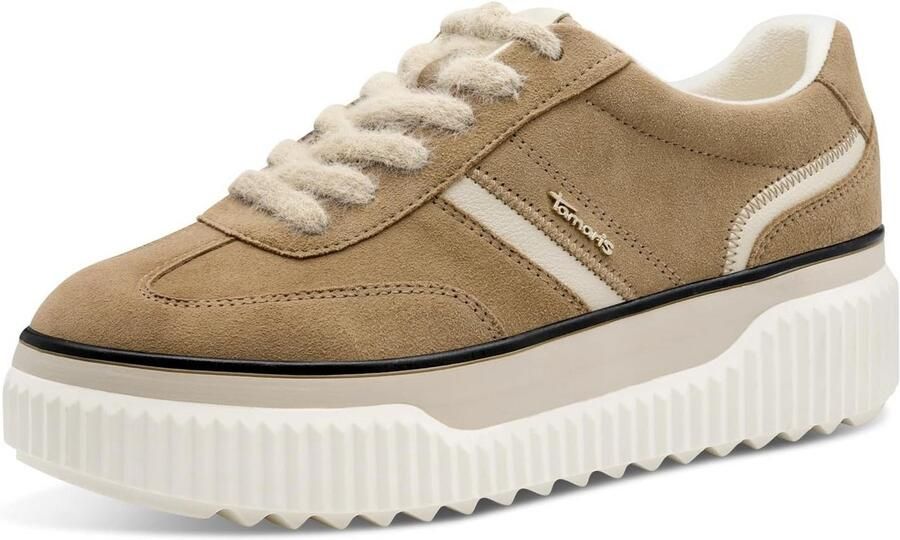 Witte Dames Sneaker van Comfortabel Materiaal Stijlvolle Lage Sneakers