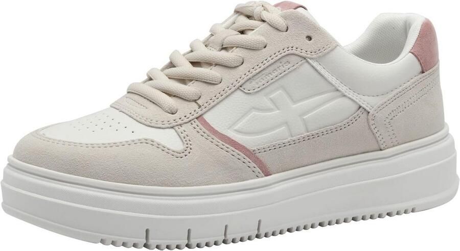 Witte Damessneakers met Comfortabele Pasvorm Stijlvolle Lage Sportieve Schoenen