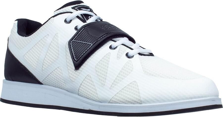 Witte Gewichthefschoenen voor Powerlifting Squat en Bodybuilding Optimale Stabiliteit