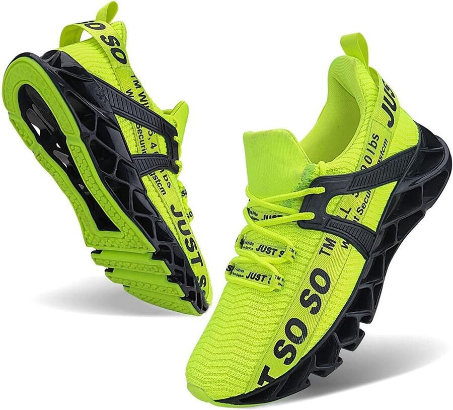Witte Heren Sneakers Sportschoenen Ademend Loop- en Wandelschoenen