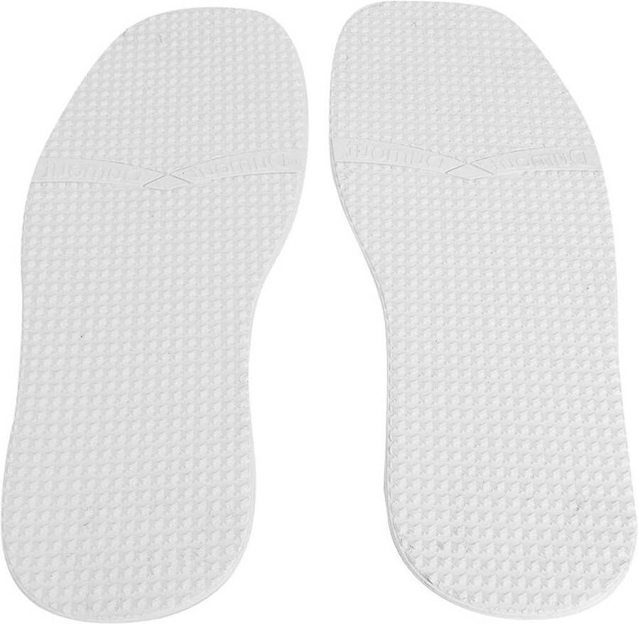 Witte Non-slip Rubberen Schoenzolen voor Leren Schoenen Slijtvaste Buitenzolen met Verhoogd Profiel