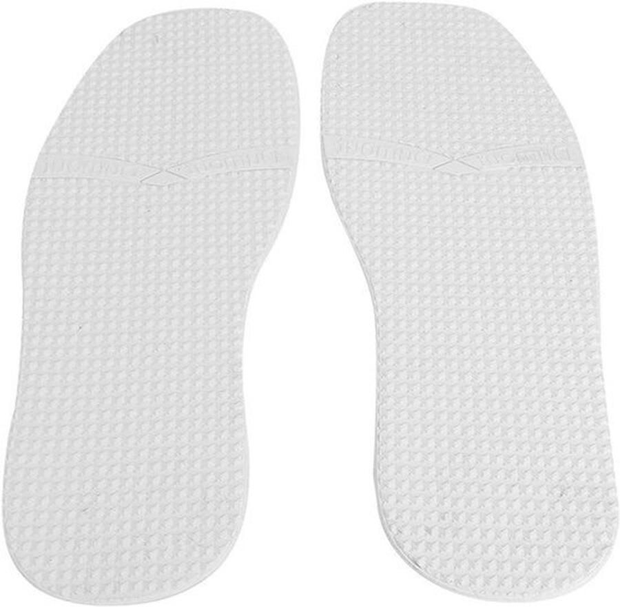 Witte Non-slip Rubberen Schoenzolen voor Leren Schoenen Slijtvaste Buitenzolen met Verhoogd Profiel