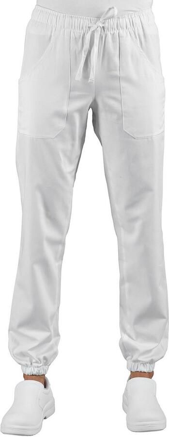 Witte Pantoffels met Elastische Enkel voor en