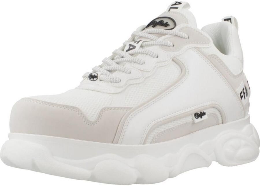 Witte Plateau Sneaker met Ademende Bovenkant voor Dames