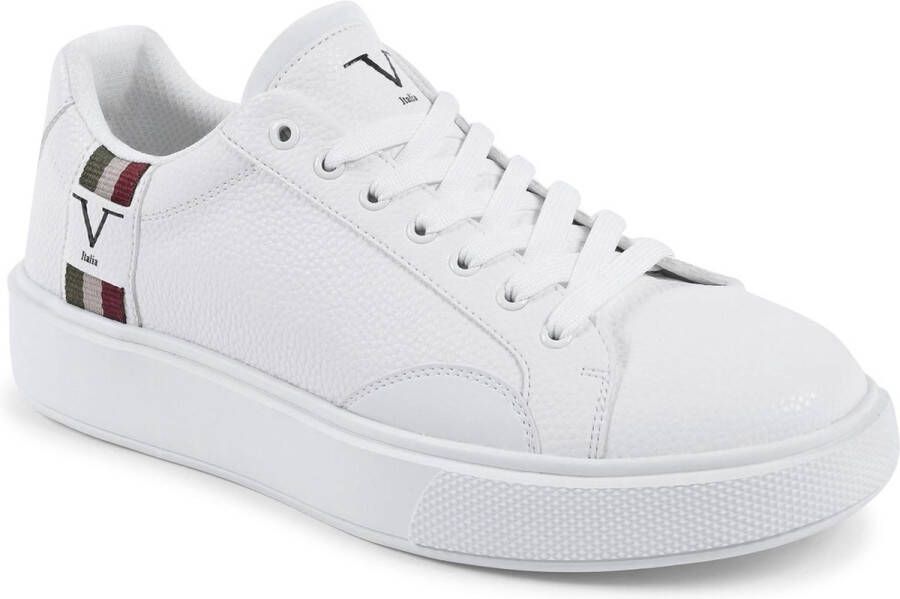 19v69 Italia Witte Synthetisch Leren Sneakers White Heren