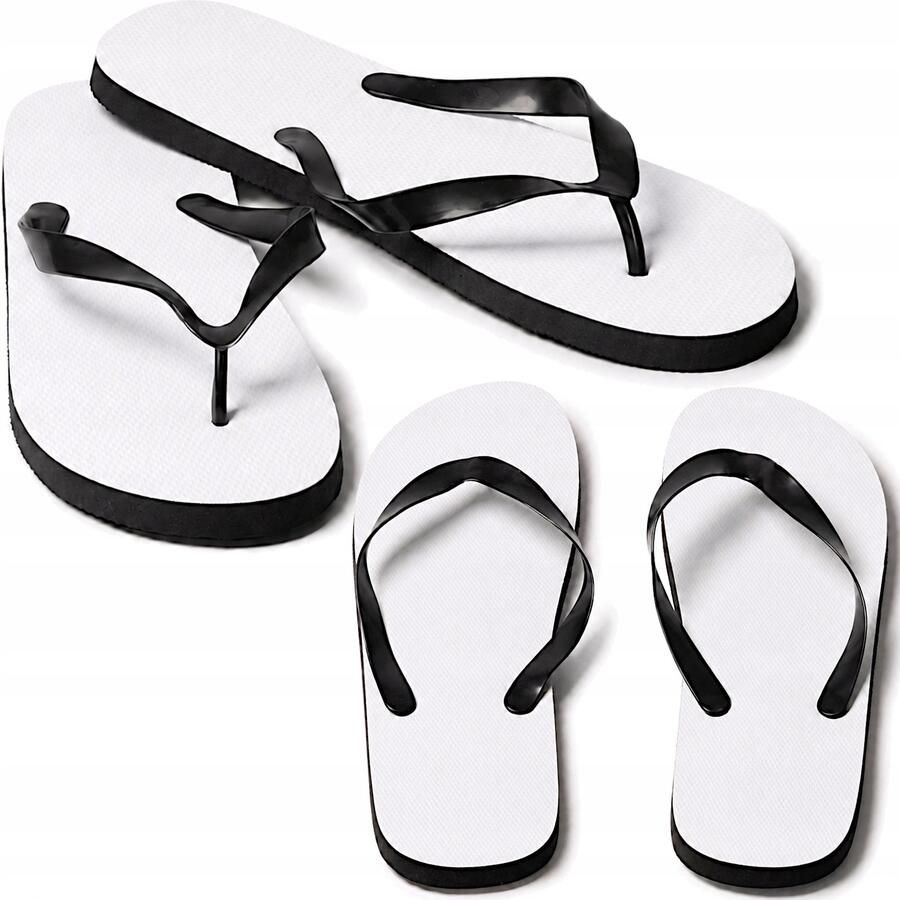 Witte strandslippers voor sublimatie