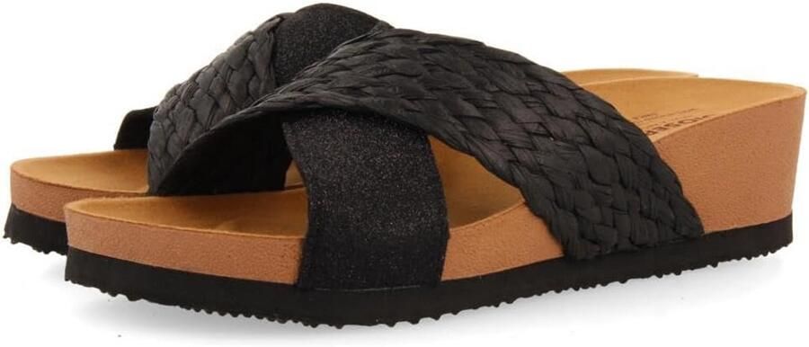 Dames Sleehak Sandalen met Gekruiste Bandjes Wit Comfortabel