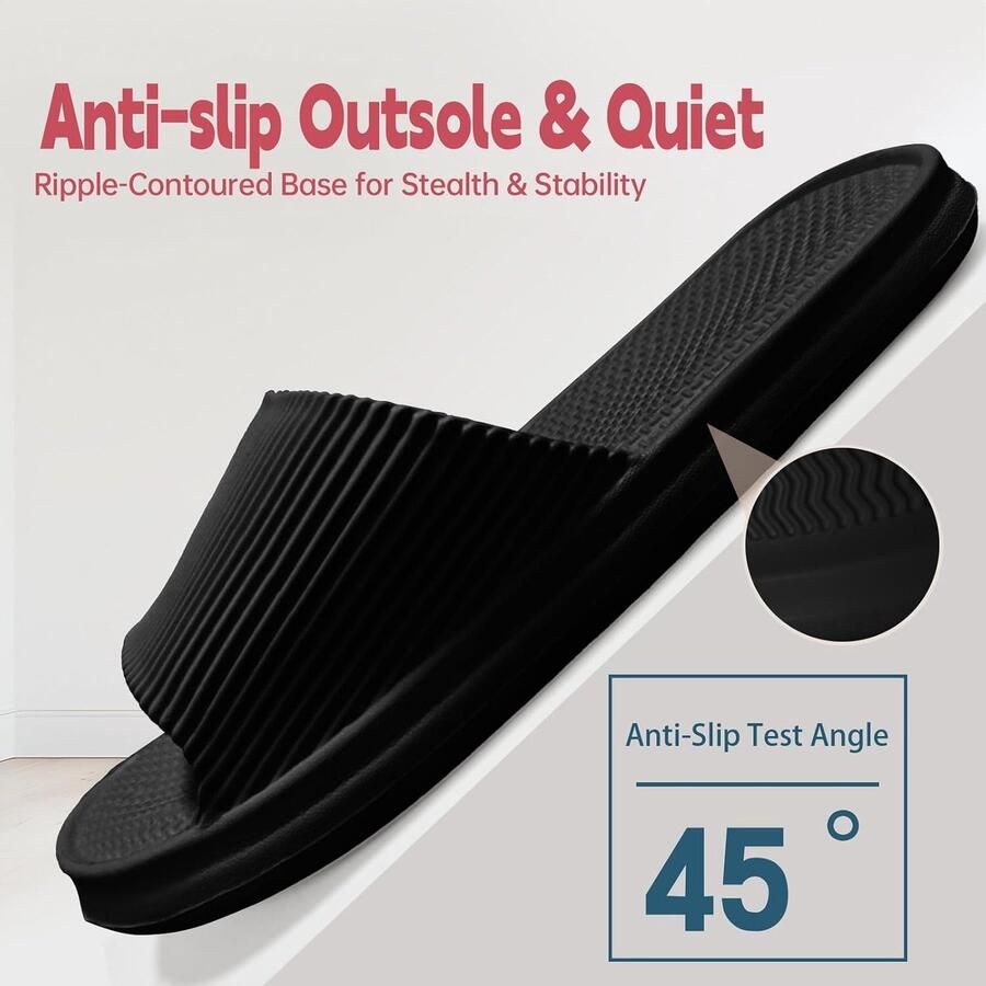 Pantoffels voor en antislip badslippers douchesandalen uniseks slip-on pantoffels voor thuis badkamer binnen zwembad