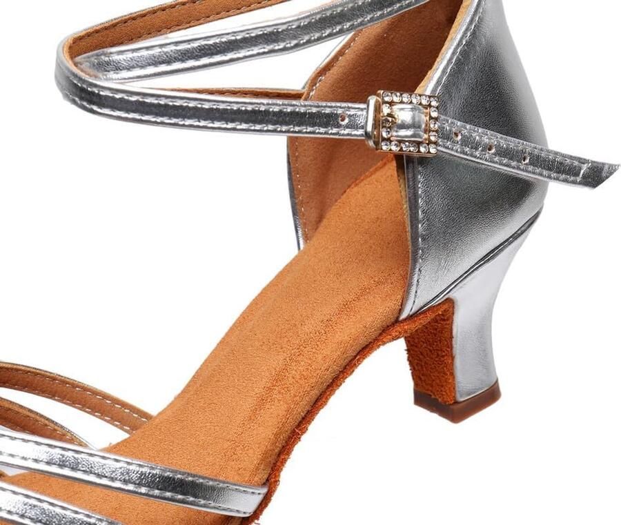 Women's Professional Latin Modern Tango Salsa Dance Shoes for Women Ballroom Party Dance Practice Performance Shoes - Foto 1