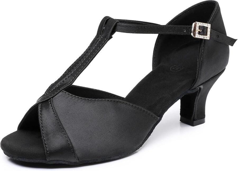 Women's Professional Latin Modern Tango Salsa Dance Shoes for Women Ballroom Party Dance Practice Performance Shoes - Foto 1