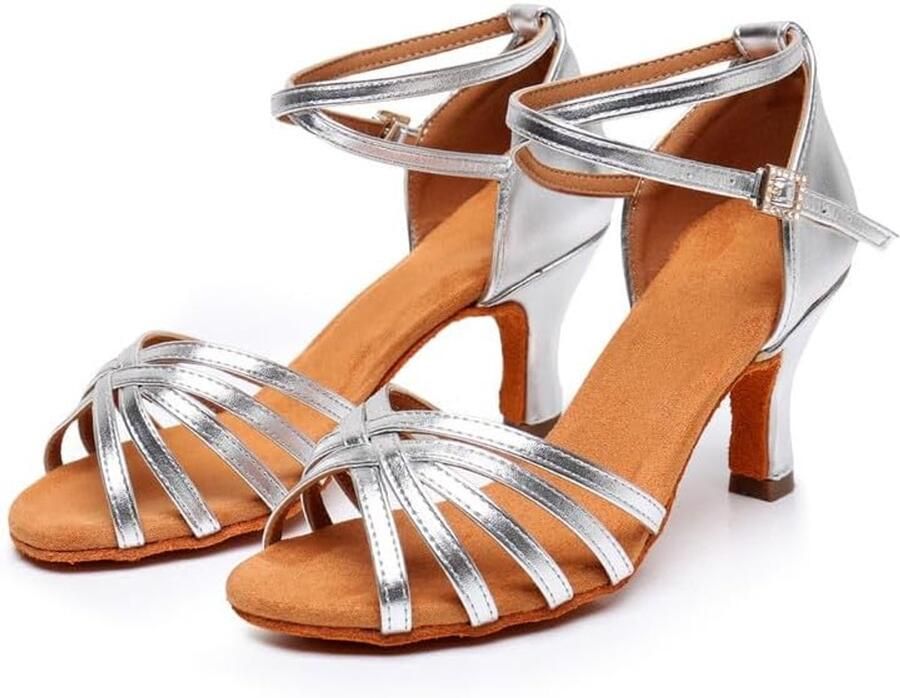 Women's Professional Latin Modern Tango Salsa Dance Shoes for Women Ballroom Party Dance Practice Performance Shoes