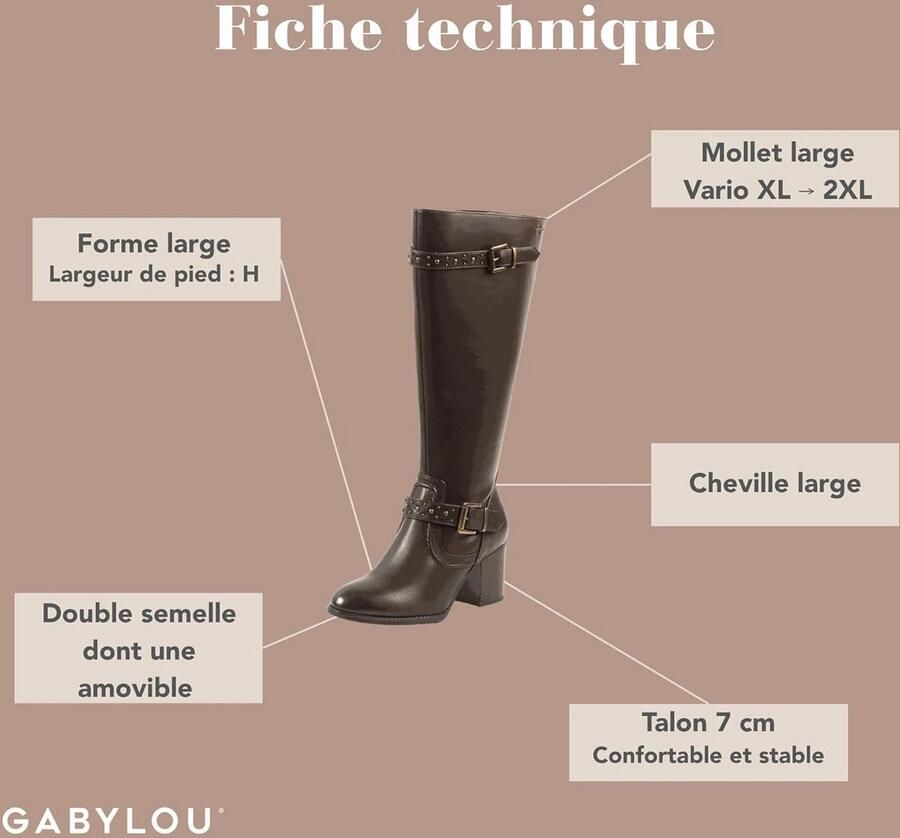 XL Laarzen met Brede Kuit Zwart