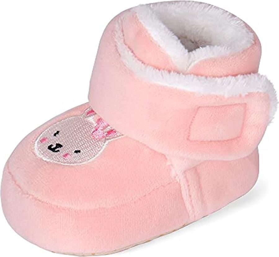 Zachte Antislip Baby Booties voor en Dikke Slipper Schoenen voor Peuters met Pluche Voering