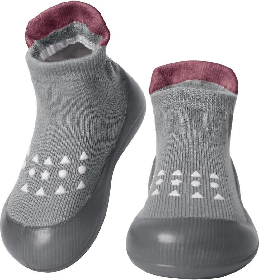 Zachte Babyschoenen voor Leren Lopen Antislip Blootsvoetenschoenen met Flexibele Zool