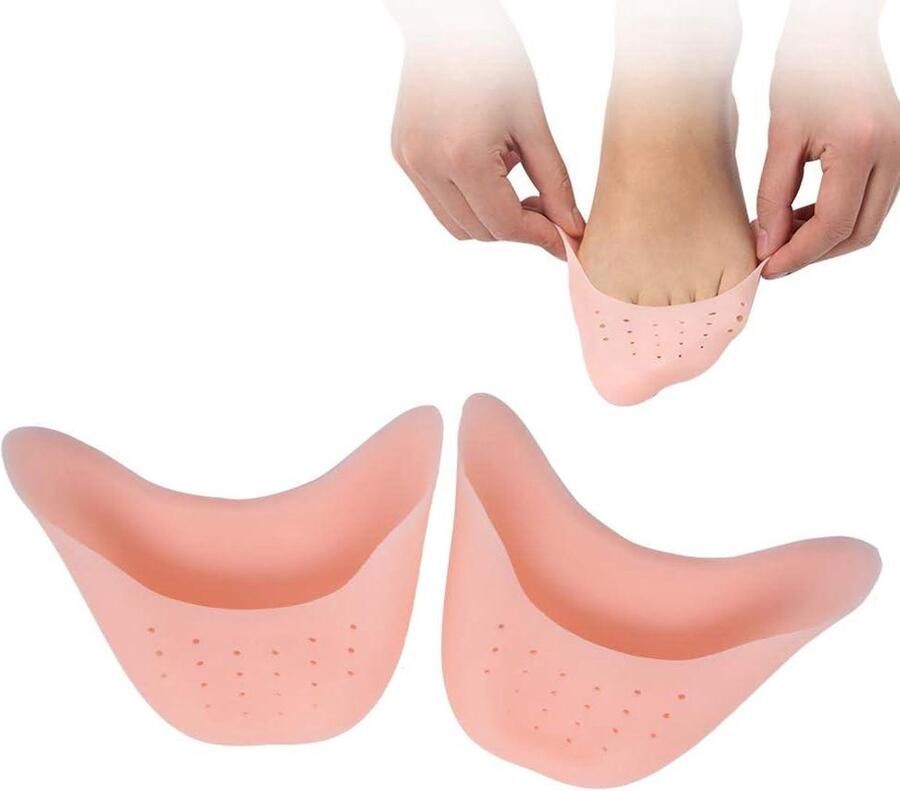 Zachte Ballet Pointe Dansschoenen Siliconen Gel Toe Caps 1 paar Balletschoenen Dansen Teen Pads Protector met Ade d Gat