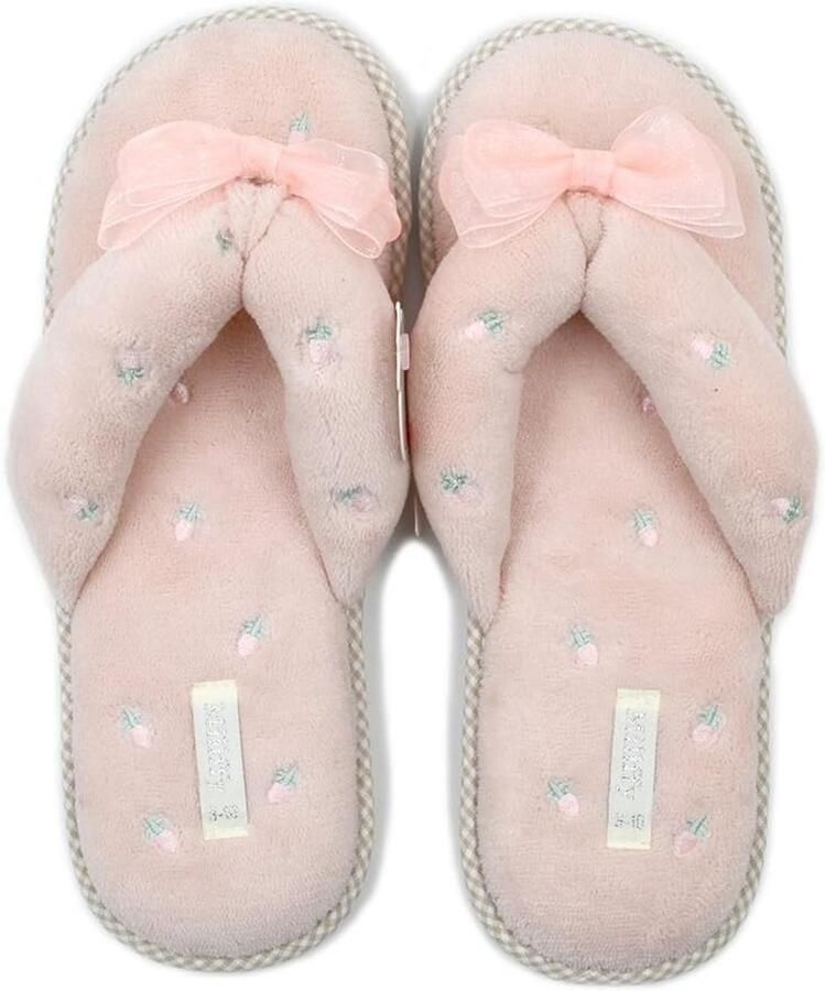Zachte Coral Fleece Pantoffels voor Binnen Japanse Stijl Teenslippers