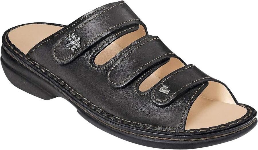 Zachte Dames Sandalen met Drie Klittenbandsluitingen