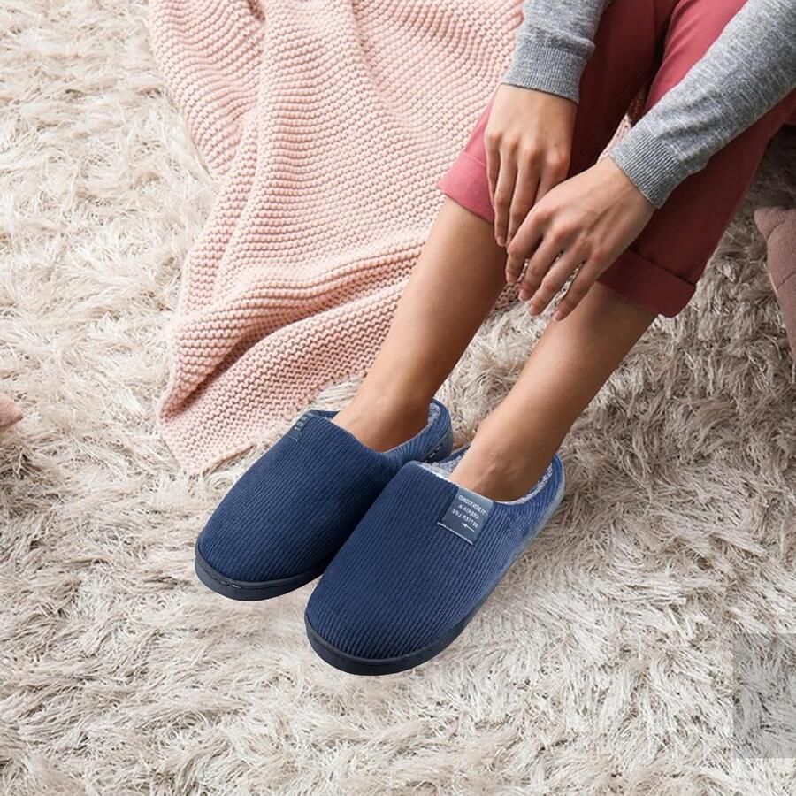 Zachte en Warme Pluche Slippers voor en Antislip Binnen- en Buitenschoenen voor de Winter