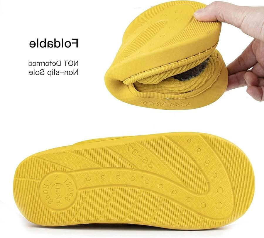 Zachte en Warme Pluche Slippers voor en Antislip Huisschoenen voor Binnen en Buiten
