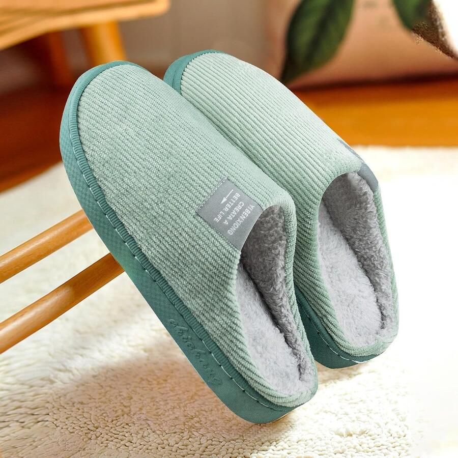 Zachte en Warme Pluche Slippers voor en Antislip Indoor en Outdoor Schoenen voor de Winter